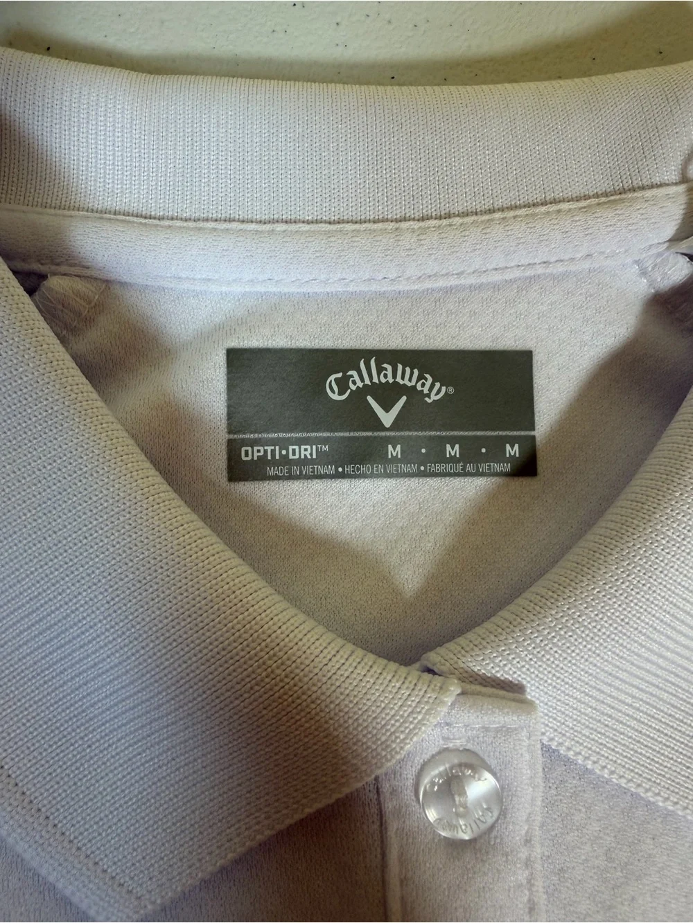 Callaway Swing Tech White Golf Polo Shirt Youth Medium Unisex NWT Opti-Dri SPF50